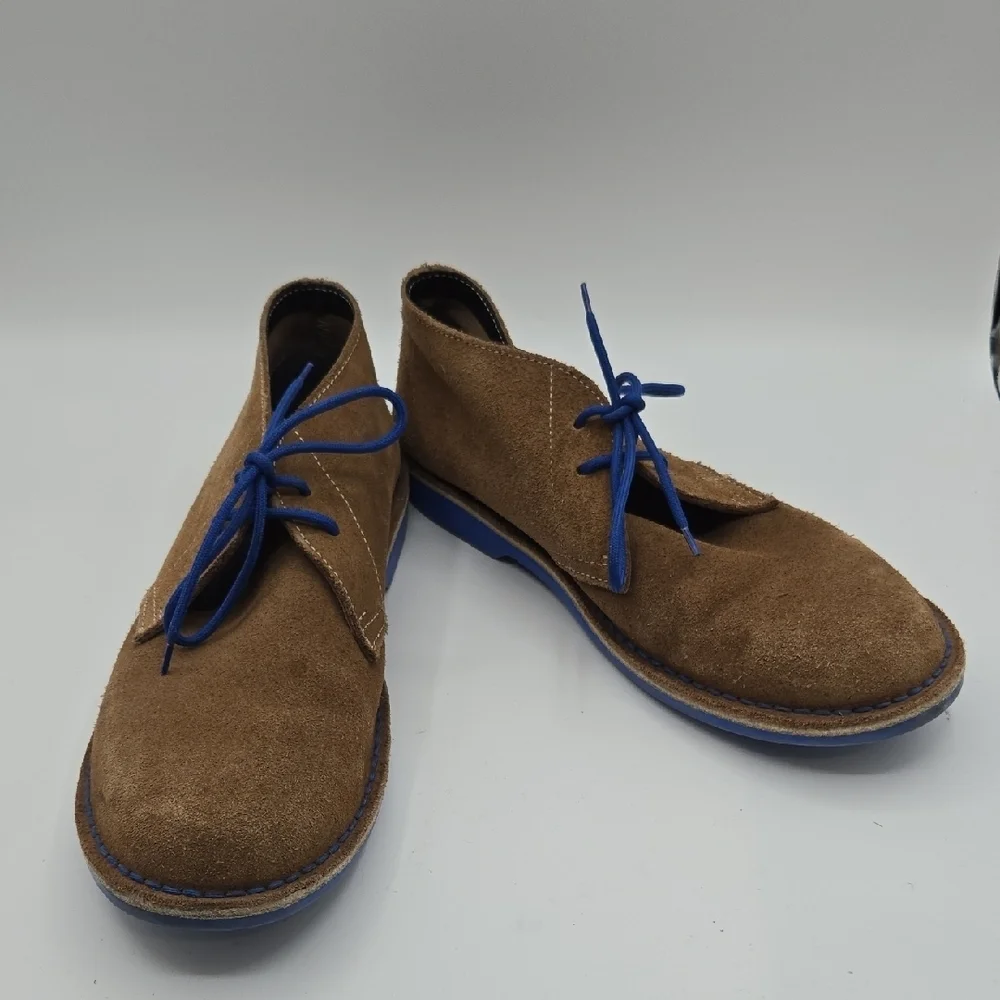 Veldskoen | Chukka Brown Suede Blue Sole Lace Up Desert Boot Size 15